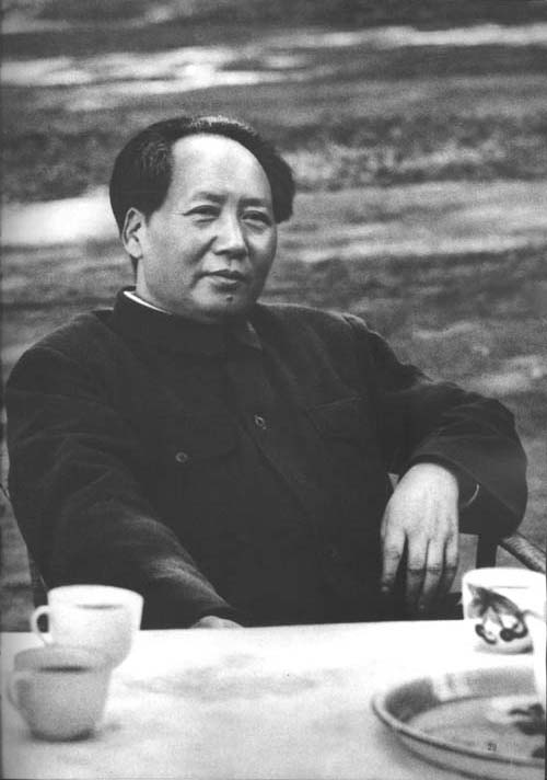 毛泽东在北平。（1949年）