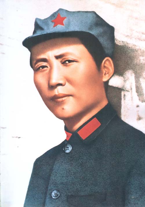 毛泽东在保安。（1936年）