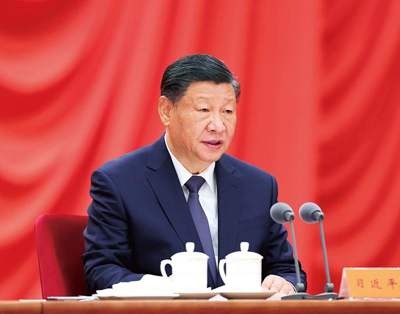 2024年1月8日，中共中央总书记、国家主席、中央军委主席习近平在中国共产党第二十届中央纪律检查委员会第三次全体会议上发表重要讲话。 新华社记者 鞠鹏/摄